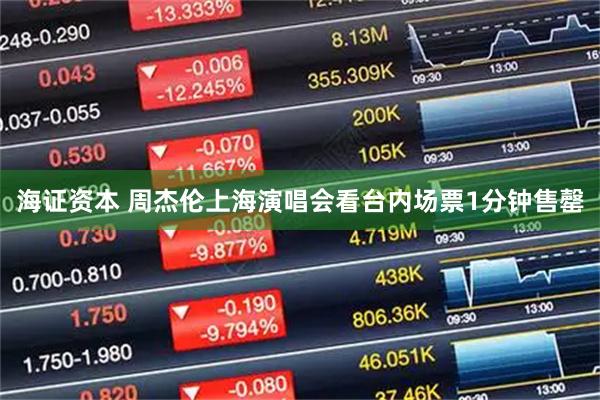 海证资本 周杰伦上海演唱会看台内场票1分钟售罄