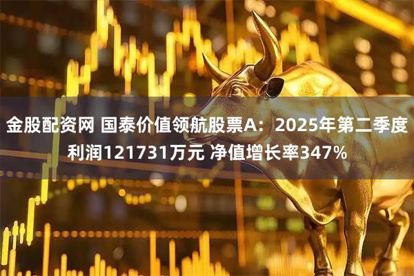 金股配资网 国泰价值领航股票A:2025年第二季度利润121731万元 净值增长率347%